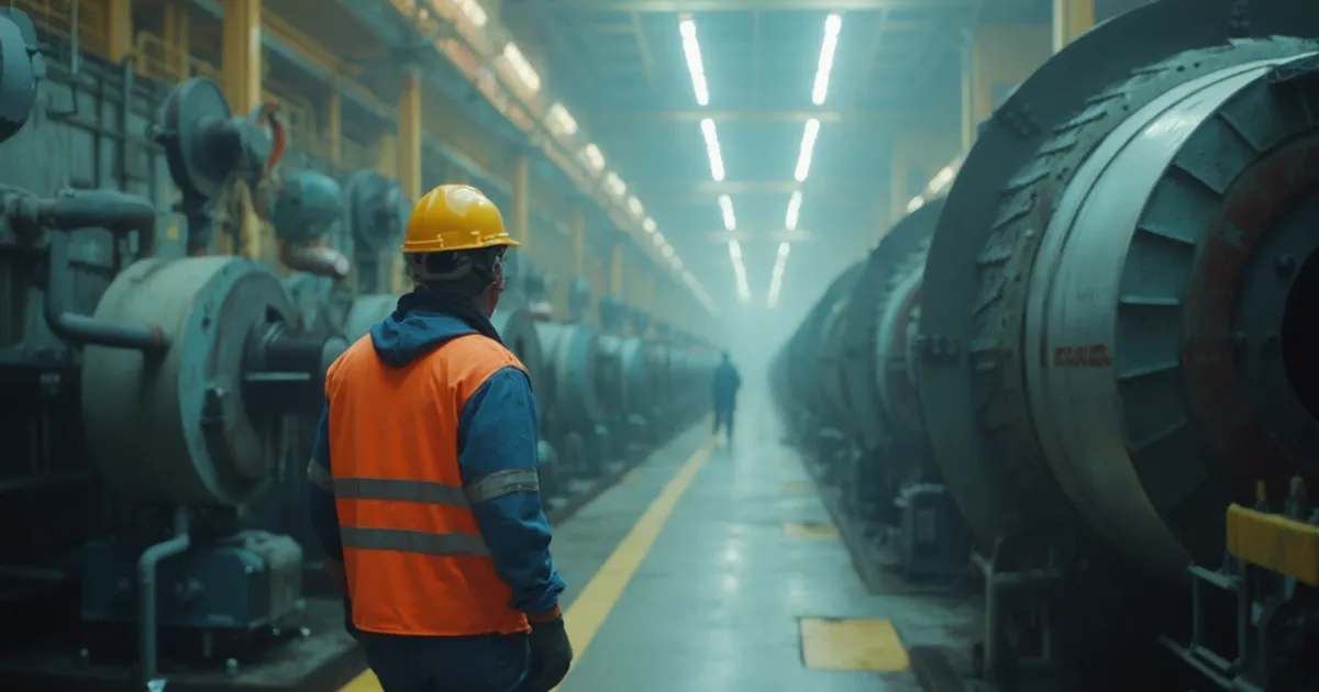 Técnico con casco, lentes de seguridad y guantes instala un medidor en el alimentador de un tablero eléctrico, mientras una colega revisa curvas en una tableta.