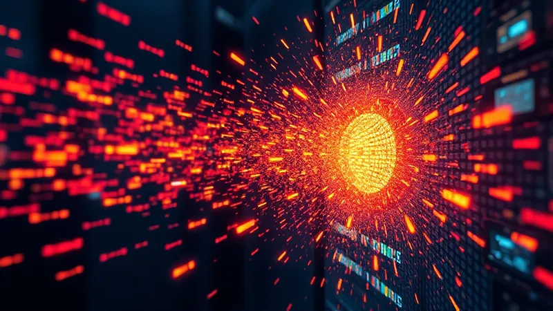 Representación del caos de eventos AMI duplicados y fuera de secuencia colisionando hacia el core SAP IS-U en utilities LATAM