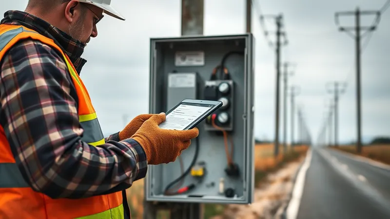 Despachador de operaciones de una distribuidora eléctrica monitoreando una cola de alertas de corte y reconexión en un puesto de control.